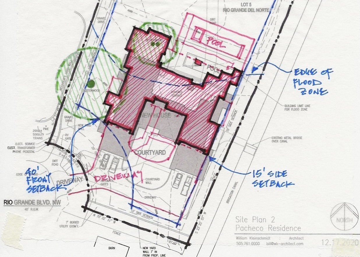 Site Plan with 40' Setback